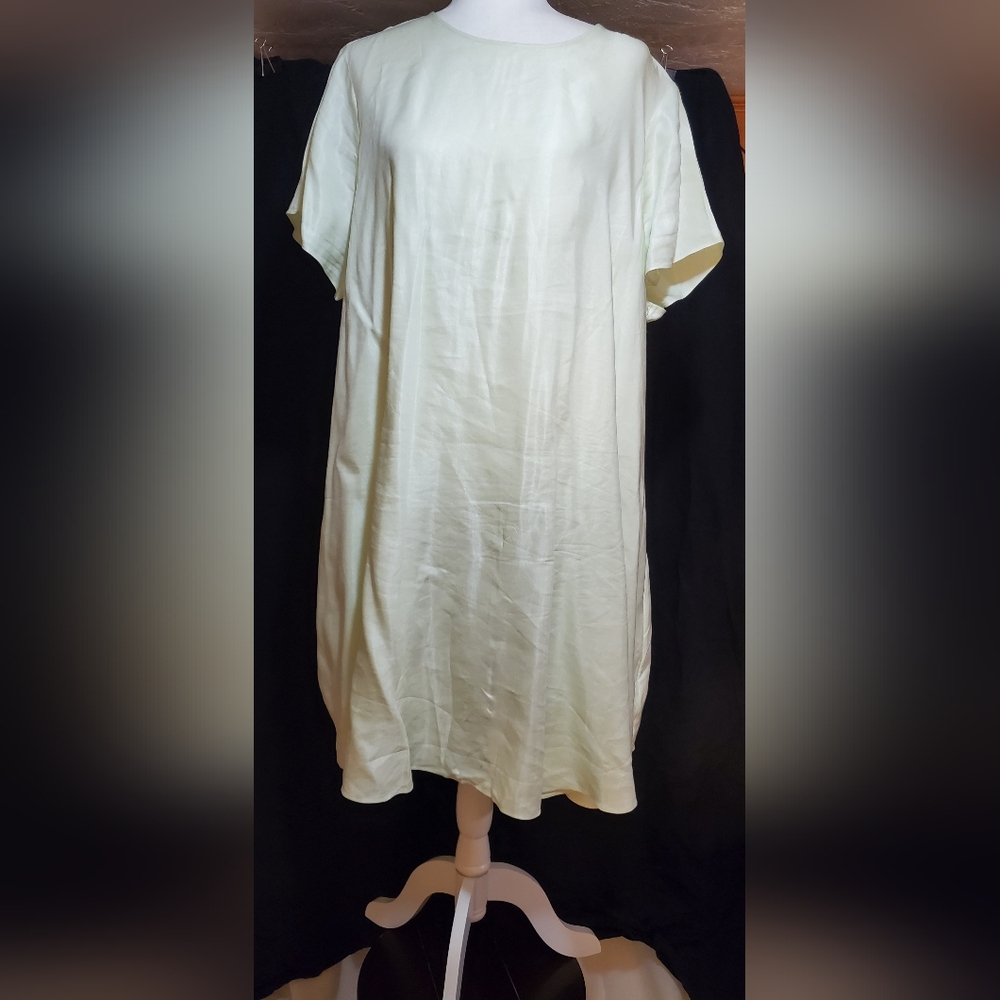 Banana Republic Light Green Linen Dress